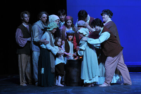 Abbigail Rose (Abbie) Satre as poor huddled around fire Abbigail Rose (Abbie) Satre as poor huddled around fire